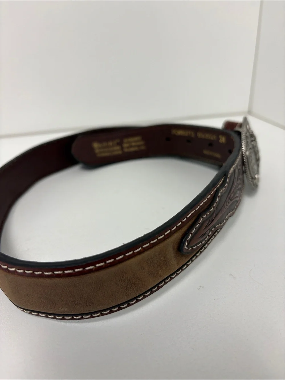 Ariat Kid's Tooled Billet Western Belt multi color